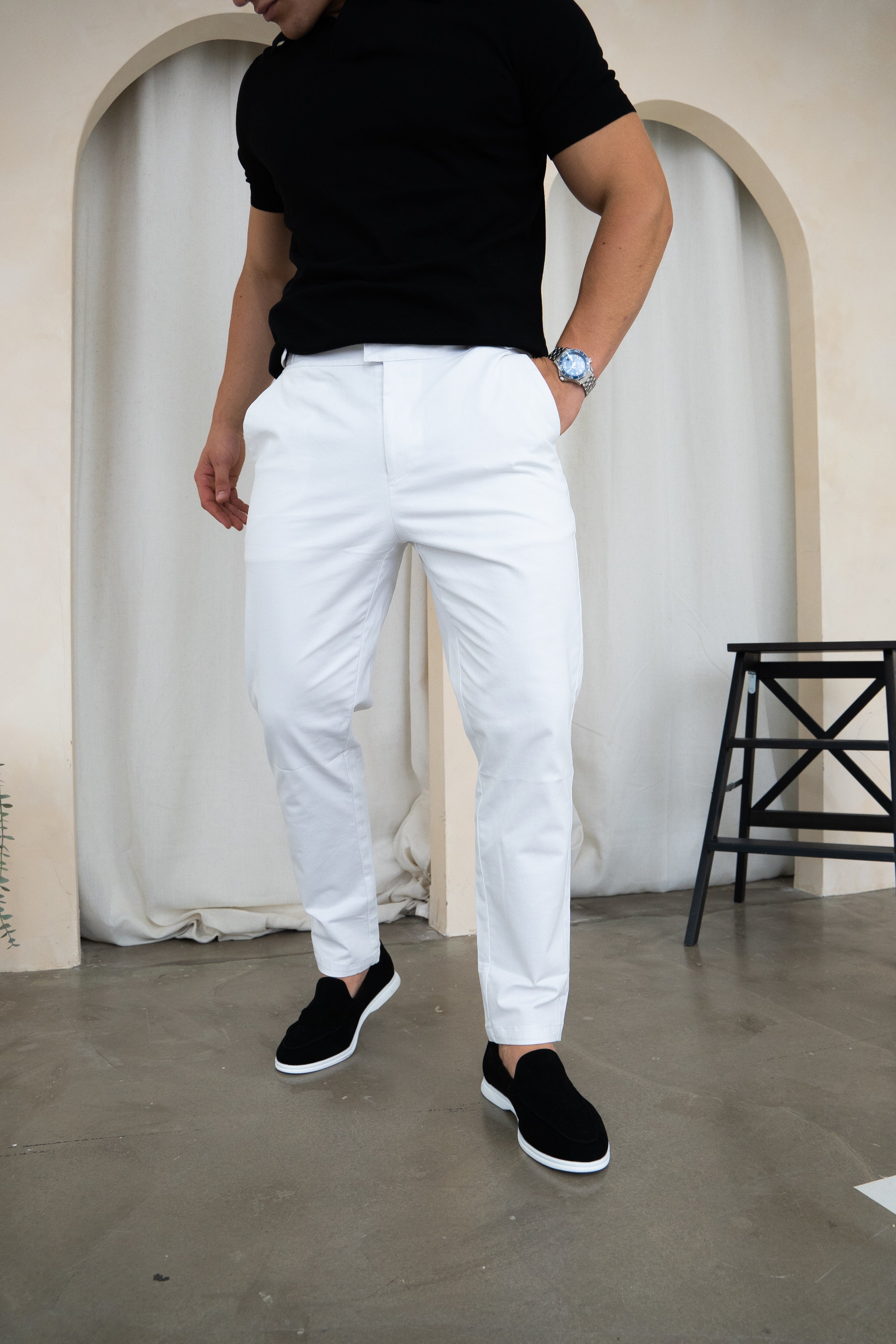 Bellagio Chinos – Beyaz