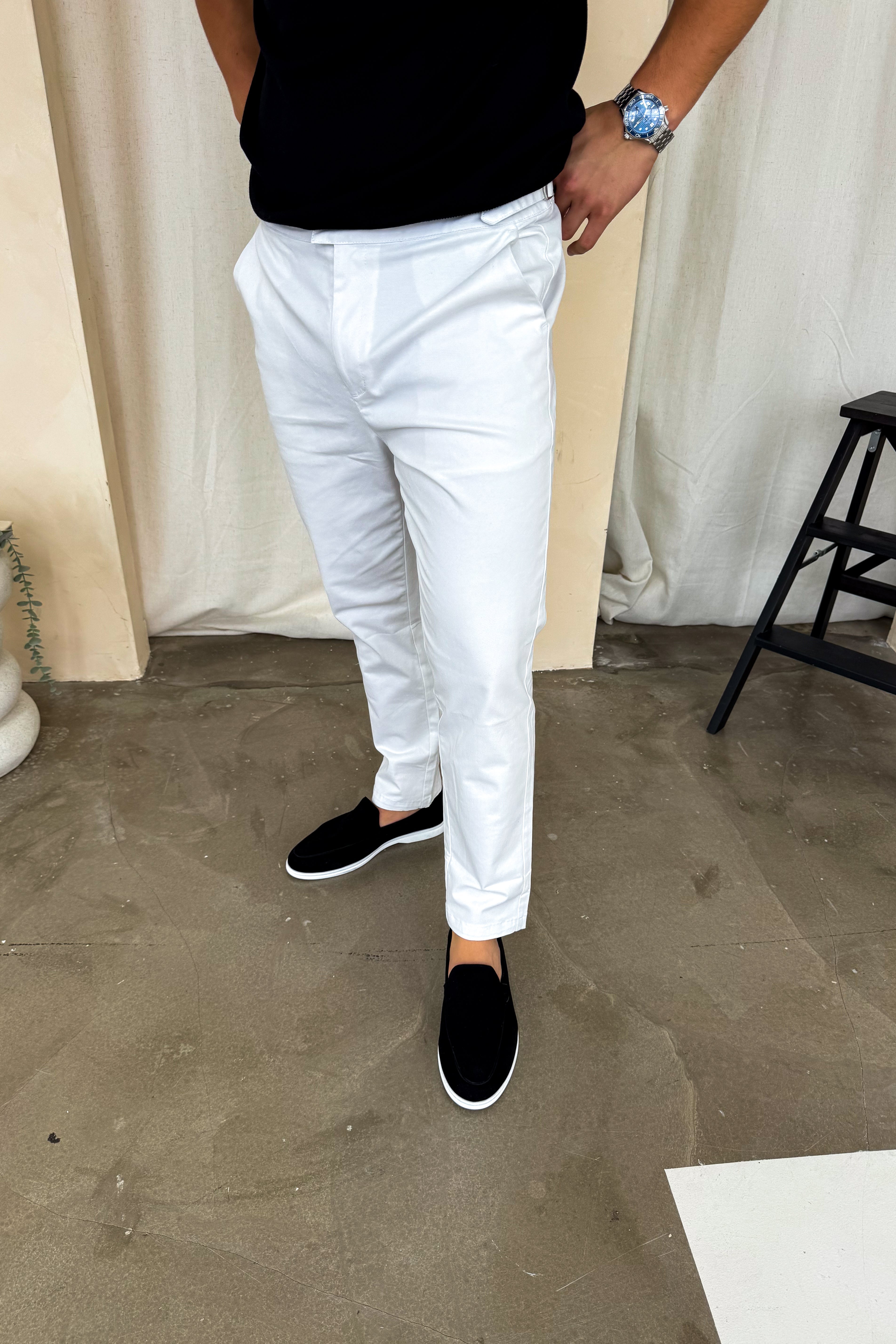 Bellagio Chinos – Beyaz