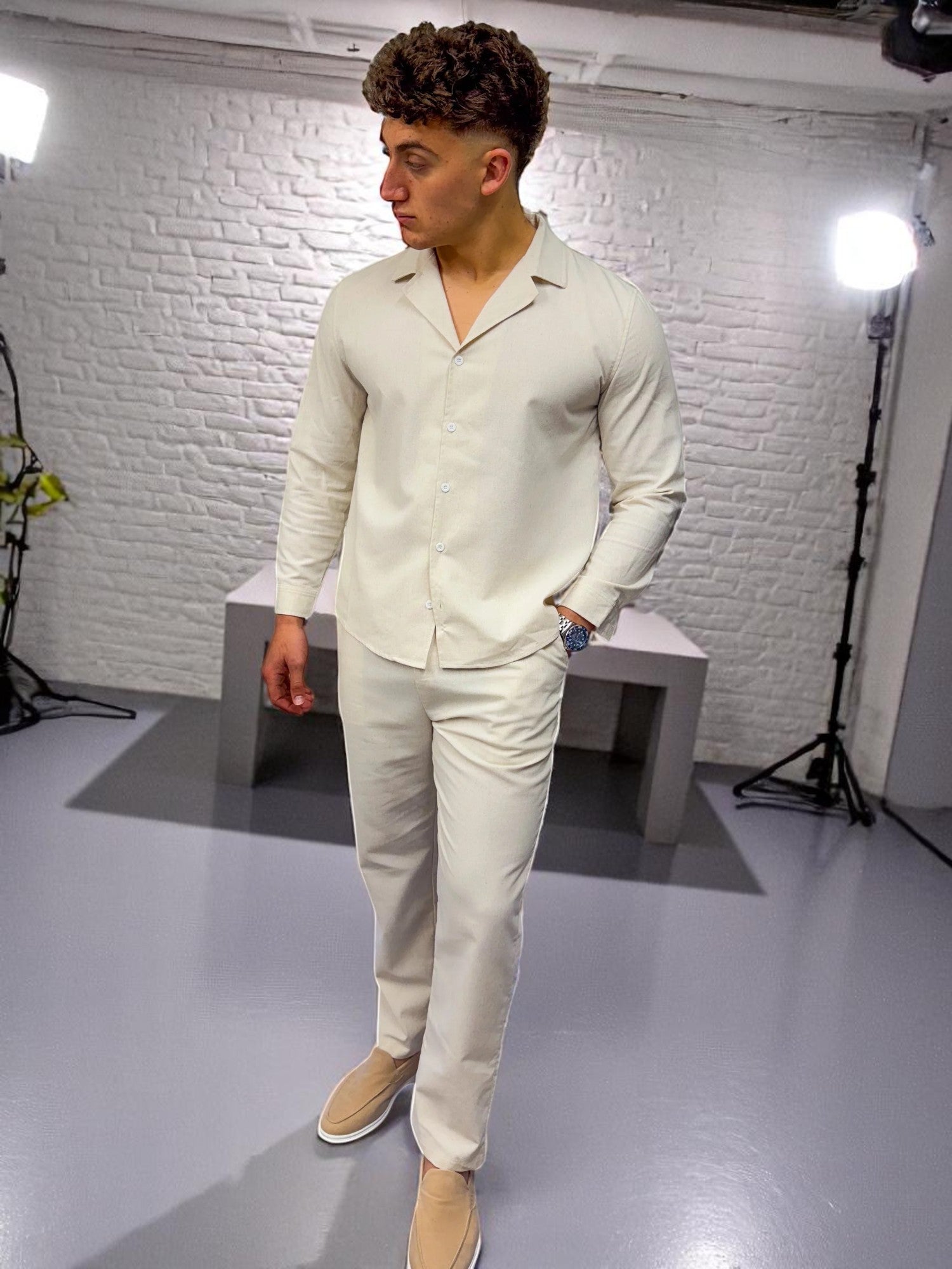 Keten Gömlek - Yulaf