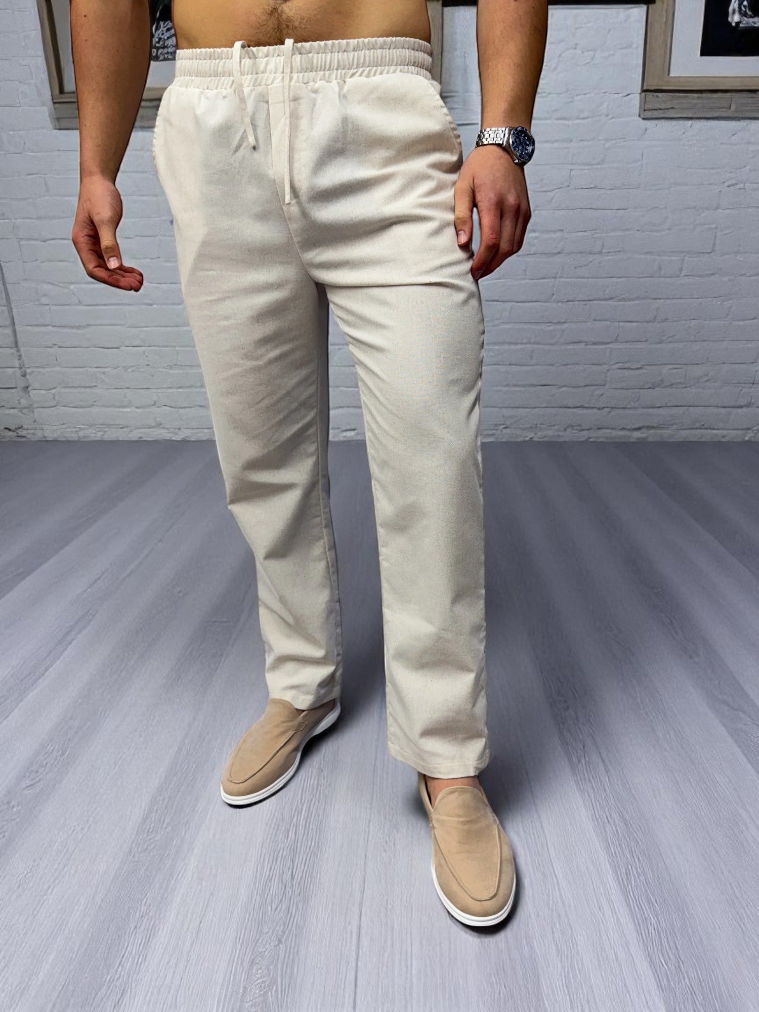 Keten Pantolon - Yulaf