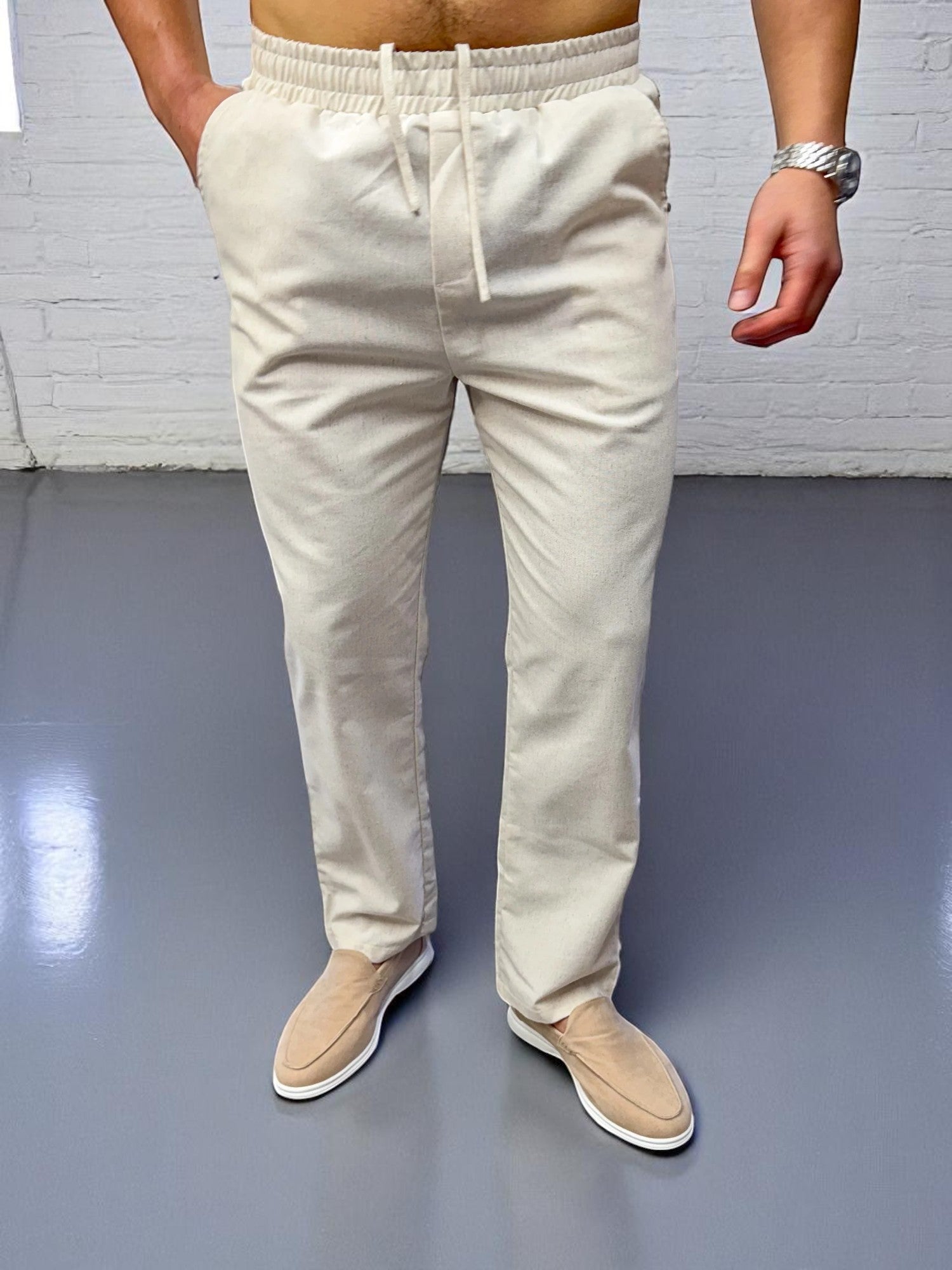 Keten Pantolon - Yulaf