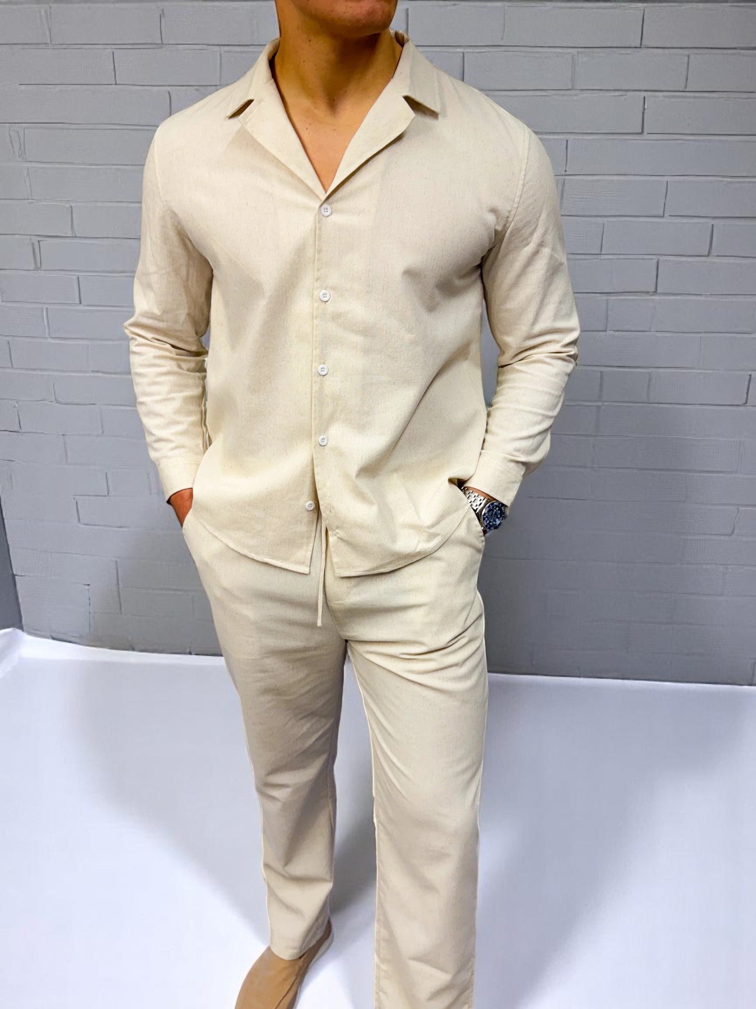 Keten Gömlek - Yulaf