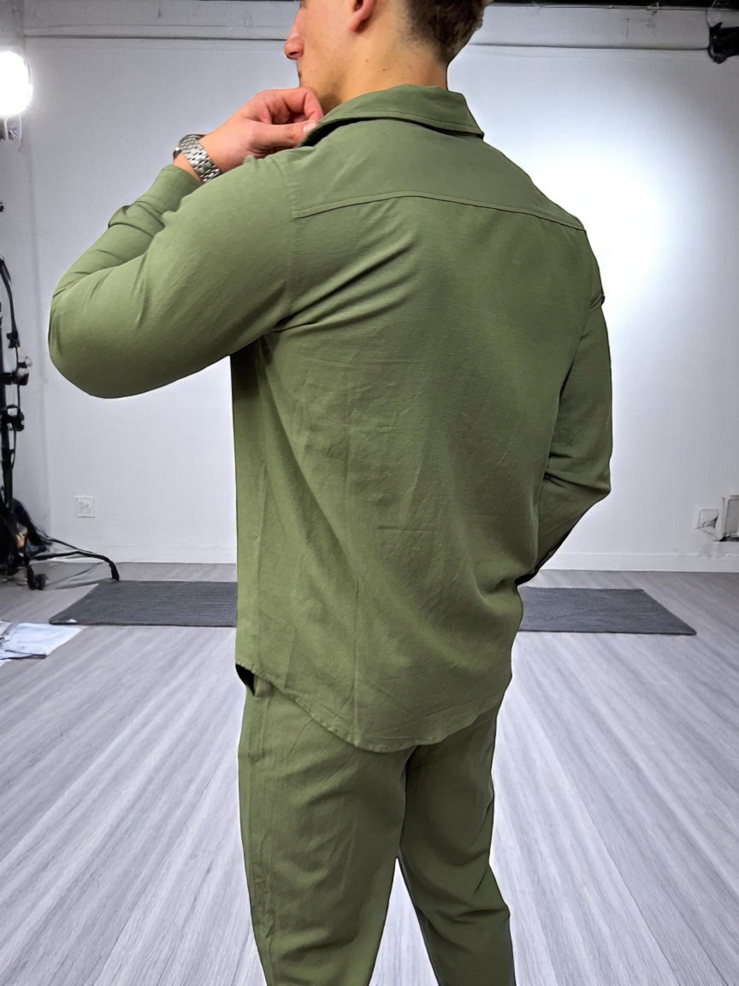 Keten Gömlek - Haki