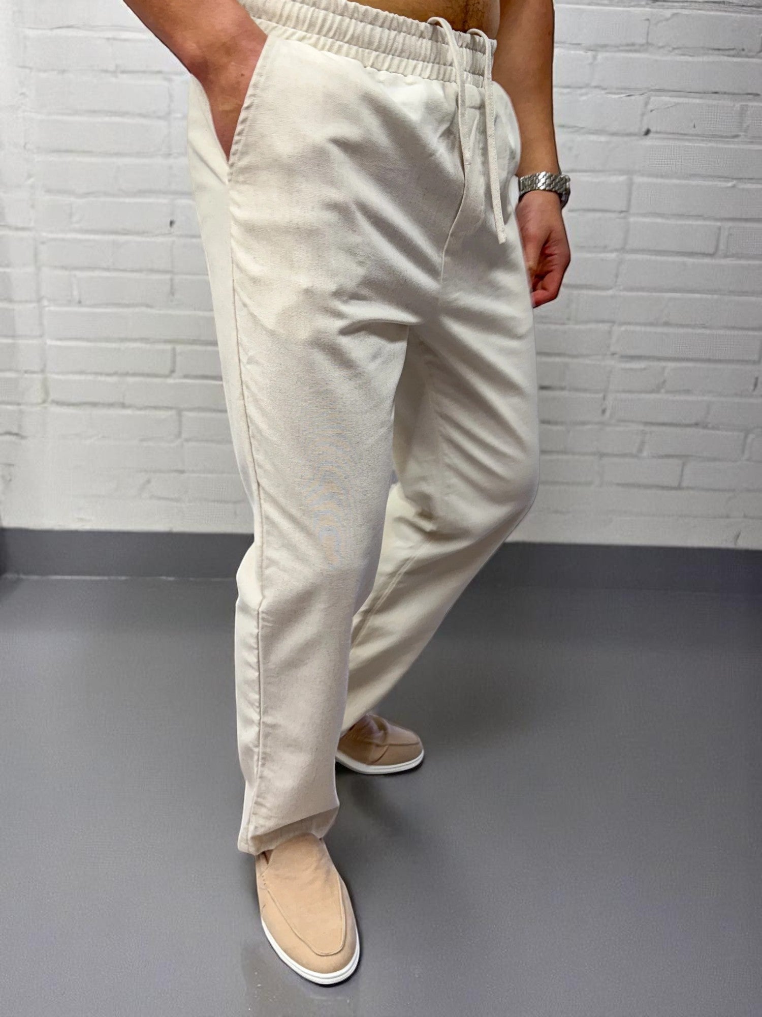 Keten Pantolon - Yulaf