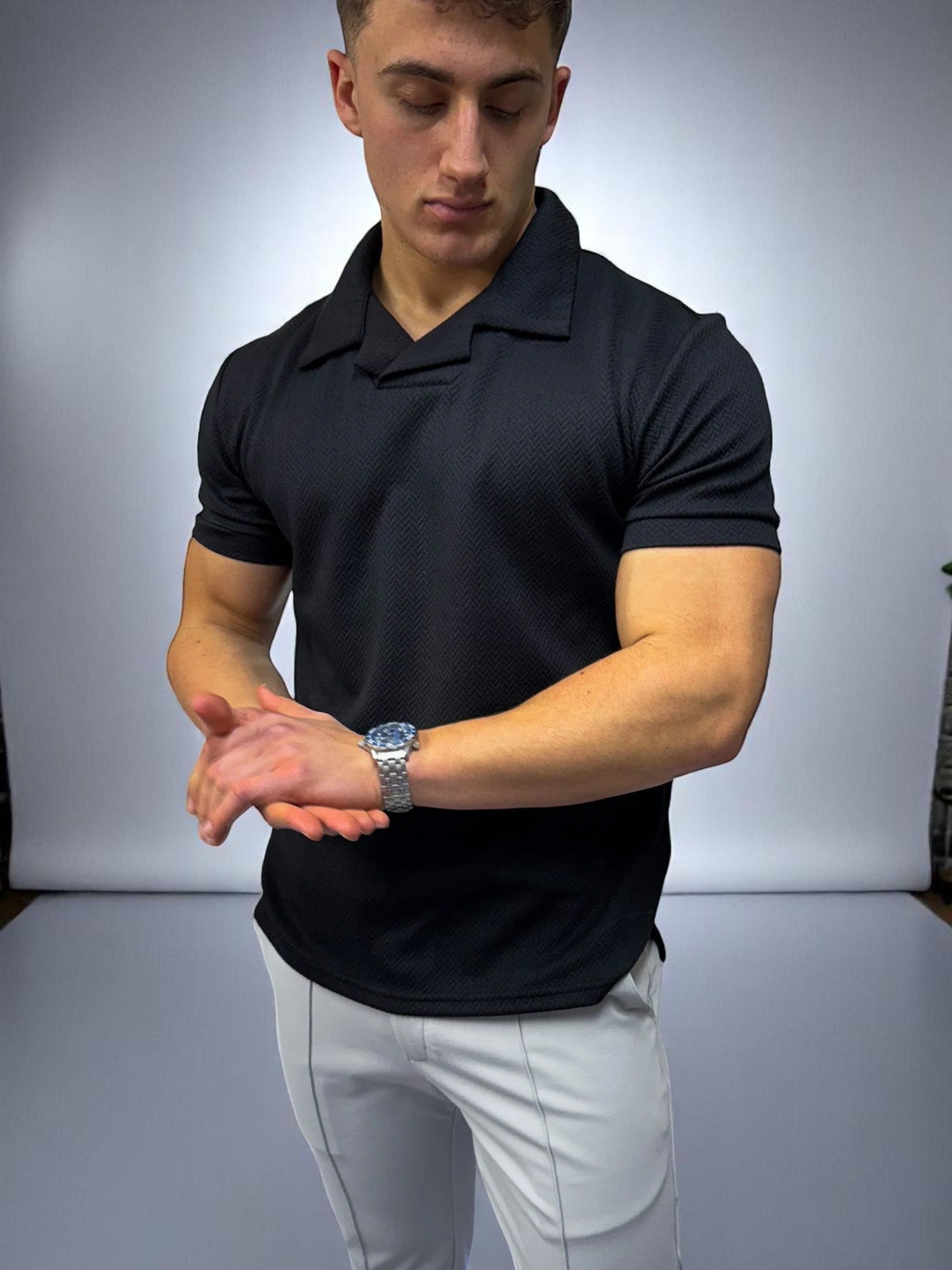 Cartel Polo Tişört - Siyah