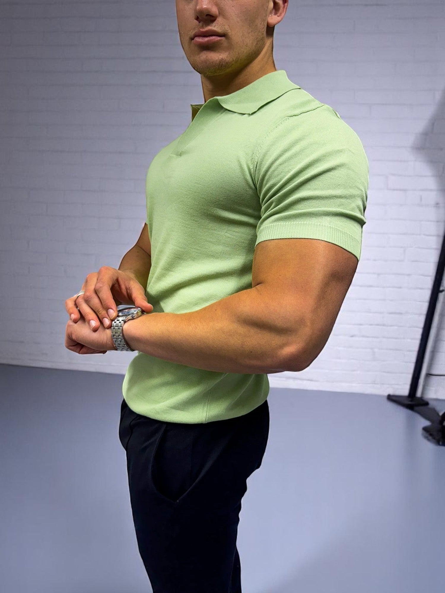 Küba Yaka Polo Tişört - Yeşil